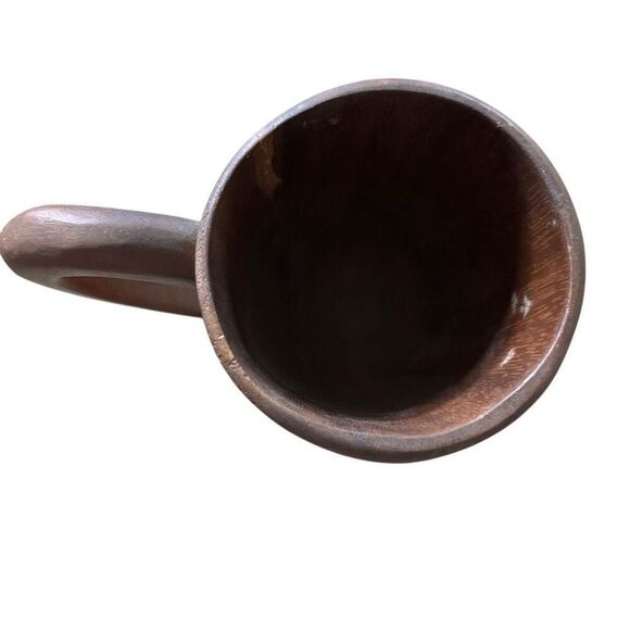 Vintage Hand Carved Wooden Tiki Mug - Picture 5 of 8